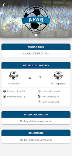 Liga AFAR Screen 2