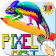 Pixel art. Colored by number icon