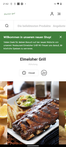 Android application Elmeloher Grill screenshort