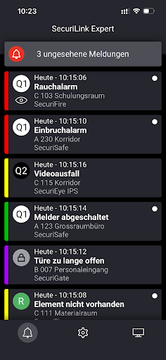 Android application SecuriLink MobileControl screenshort