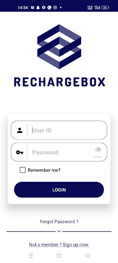 Rechargebox Screen 2