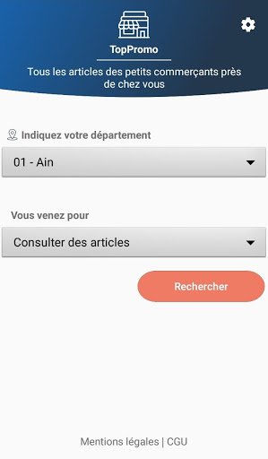 Android application TopPromo screenshort