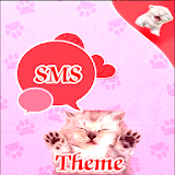 Pink Cats Theme GO SMS Pro icon