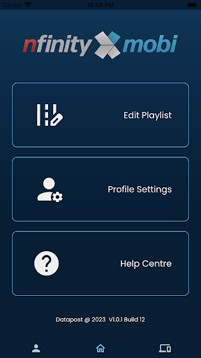 Android application nfinityXmobi screenshort