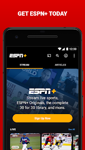 ESPN MOD APK (No Ads, Unlocked) 4