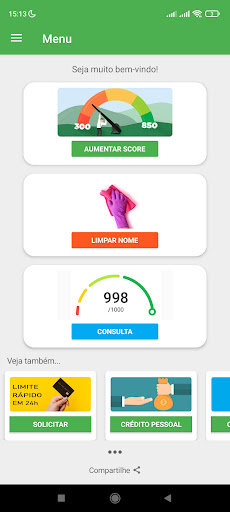 Android application Consultar Score CPF screenshort