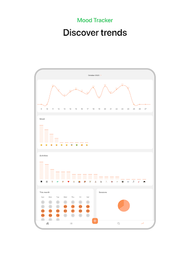 Screenshot of Mood Tracker & Reflect - Luci