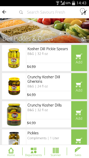 Screenshot of Savours Fresh Market