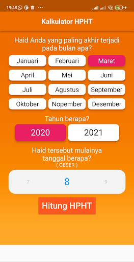 Android application Kalkulator HPHT screenshort