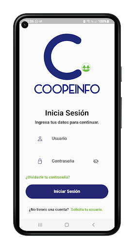 Android application COOPEINFO screenshort