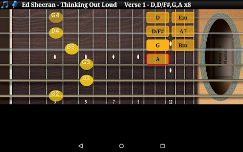 Guitar Scales & Chords Pro Captura de pantalla