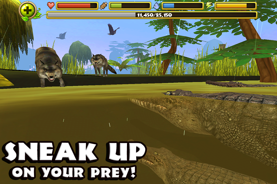 Android application Wildlife Simulator: Crocodile screenshort