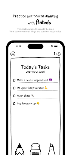 Android application Antodo - Simple todo plan memo screenshort