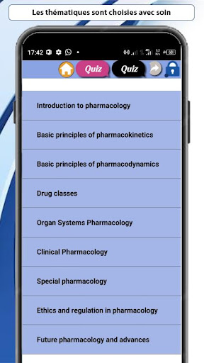 Pharmacology course Screen 2