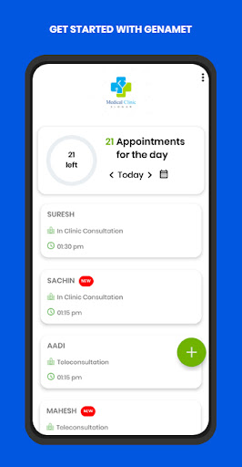 Genamet Provider App Screen 2