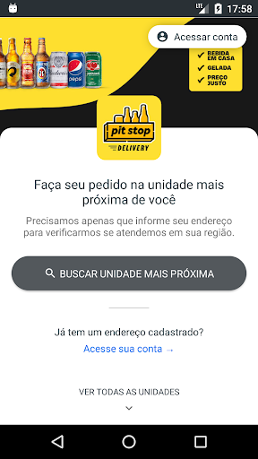 Android application Pit Stop Delivery screenshort