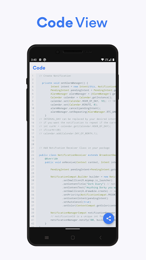Code Snippets For Android Screen 3