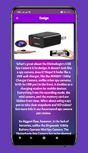 Smart spy charger camera guide