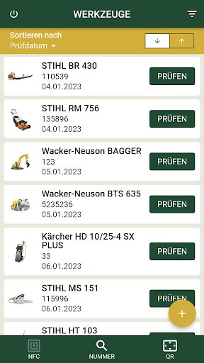 FOSTER-Prüfbuch Screen 2