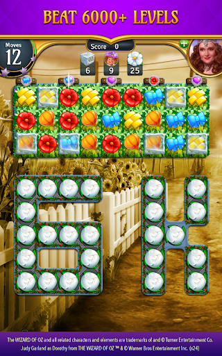 Screenshot of The Wizard of Oz Magic Match 3