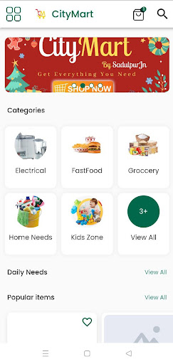 Android application CityMart By SadulpurJn screenshort