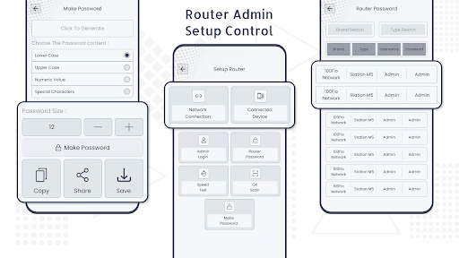 Android application Router Admin Setup Control screenshort
