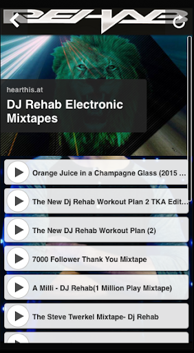 Android application DJ REHAB screenshort