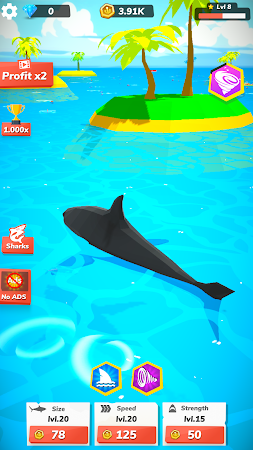 Game screenshot Idle Shark World - Tycoon Game mod apk