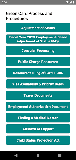 USA Green Card Guide Screen 2