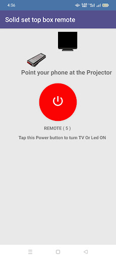 Solid set top box remote Screen 2