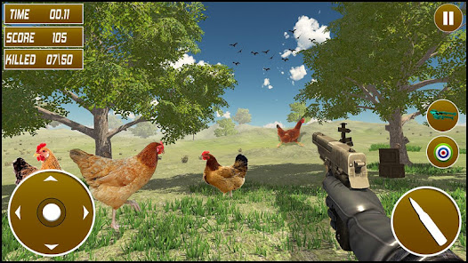 Captura 2 cazador de pollo: juegos 2020  android