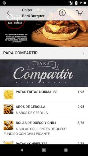 Chips Bar&Burger Screen 3