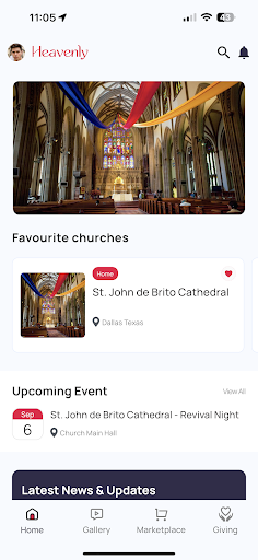 Android application Heavenly : The Church App screenshort