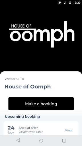 Android application House of Oomph screenshort