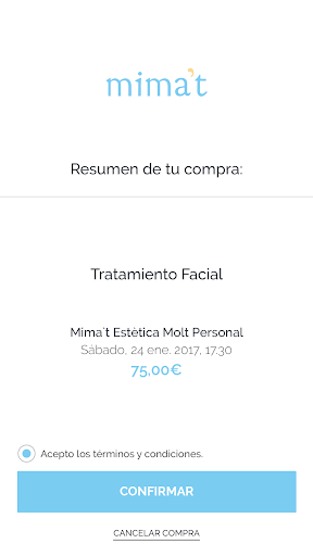 Android application Mima't Estética Molt Personal screenshort