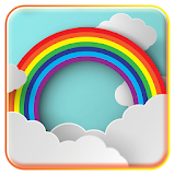 Rainbow bridge theme icon