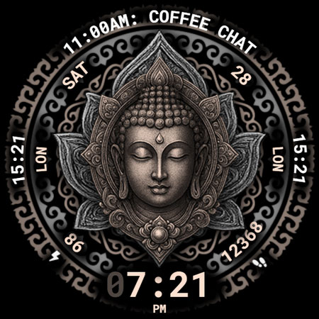 Buddha Watch Face 033 screenshot 7