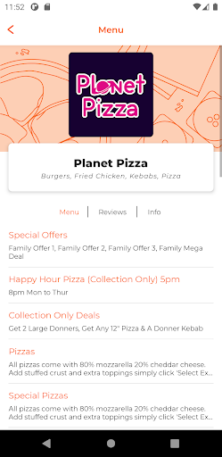 Planet Pizza NE6 Screen 2