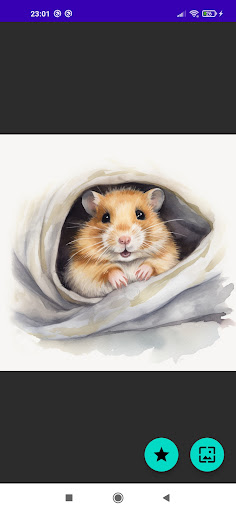Watercolor Hamster Wallpaper