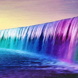 Purple Waterfall LWP icon