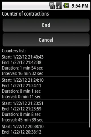 Counter of contractions Screenshot 2 - AppWisp.com
