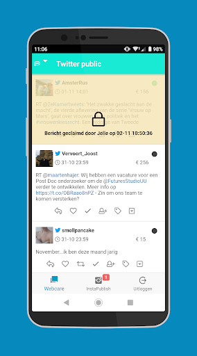 Android application OBI Engage screenshort