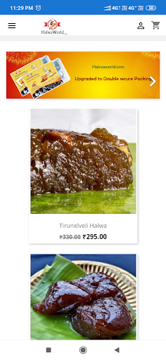Android application HalwaWorld - Tirunelveli Halwa screenshort