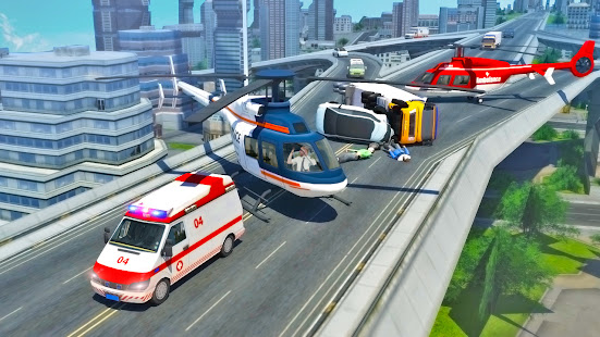 Flying Car Ambulance Game 2021:Modern Heli Games 1.2.3 APK screenshots 14