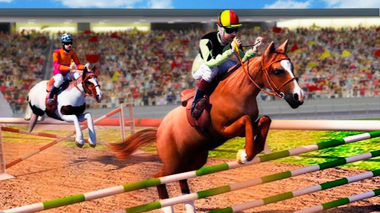 Horse Jumping Racing Champion