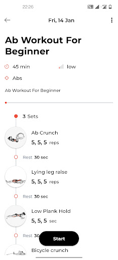 My Time Fitness Screen 3