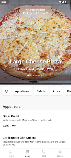 Attardis Pizzeria Screen 2