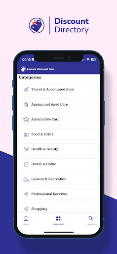 Senior Savings Directory Screen 2