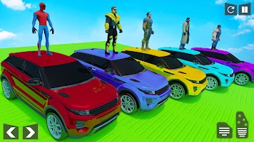 SuperHero Mega Ramp: Car Games