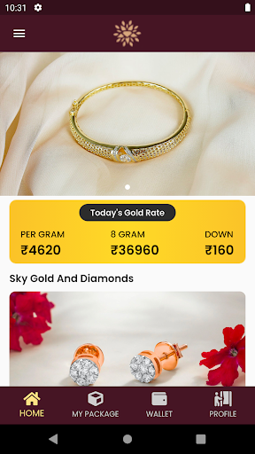 Android application Sky Gold And Diamonds screenshort
